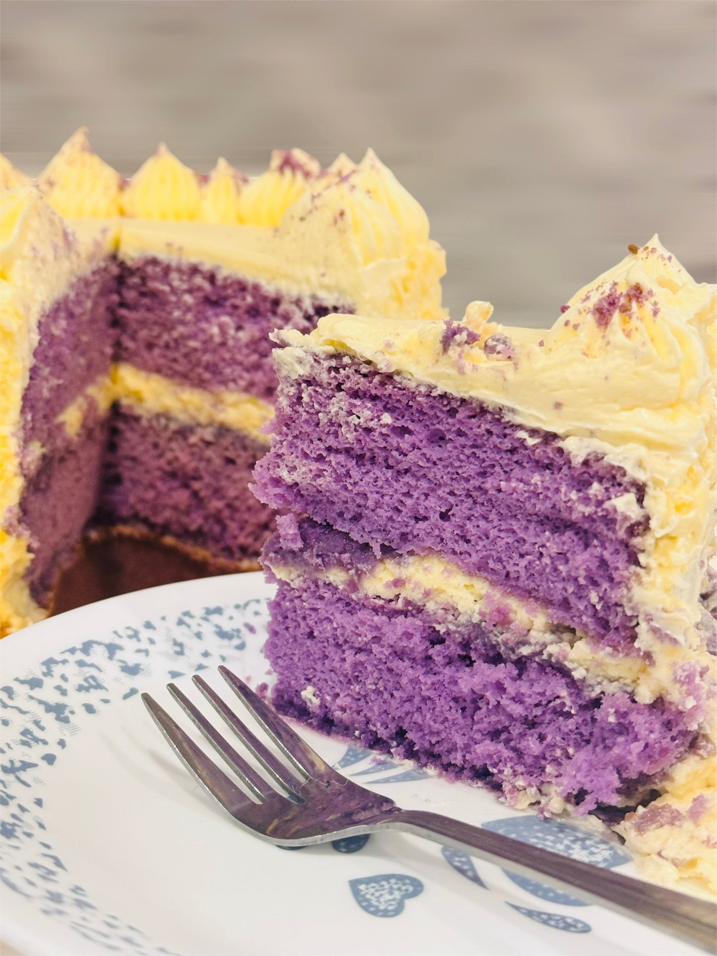 Ube Queso Cake (Queso de bola)