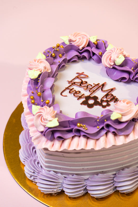 Heart Shape Cake for Mom